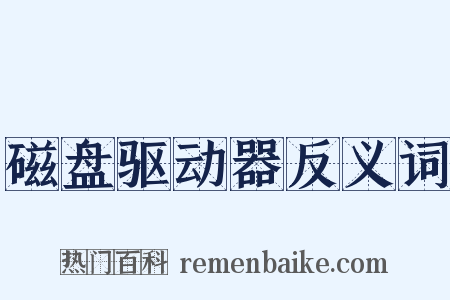 磁盘驱动器反义词是什么意思的图片